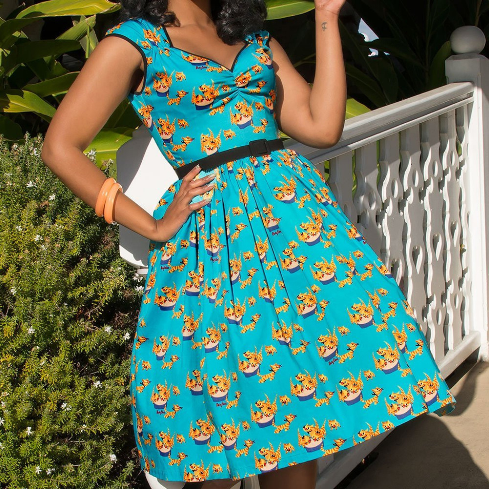 Pinup Couture Heidi Dress Mary Blair Cats, NWT, M